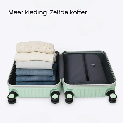 Neem meer kleding mee in dezelfde koffer.