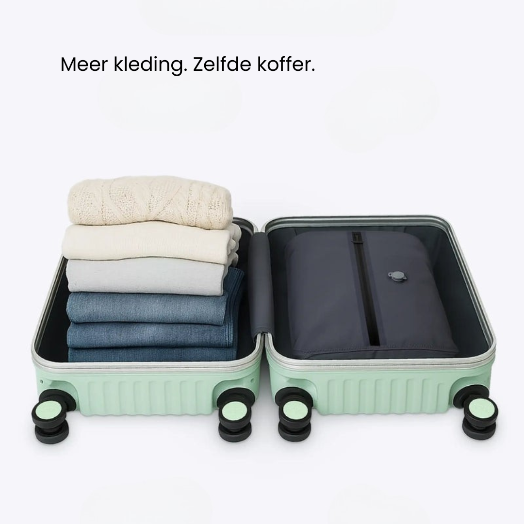 Neem meer kleding mee in dezelfde koffer.