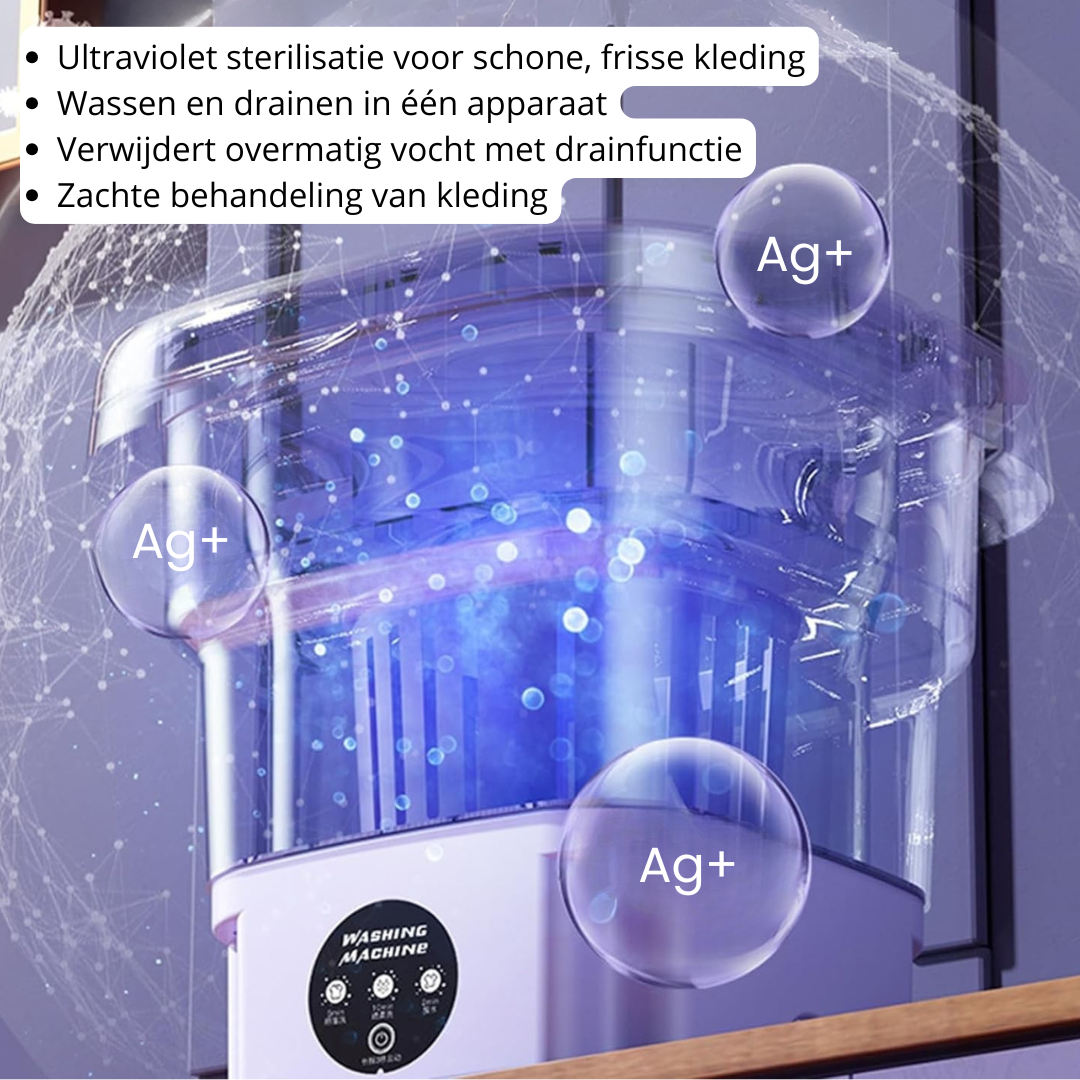 Draagbare Mini Wasmachine 8L - Ideaal voor studenten en reizen